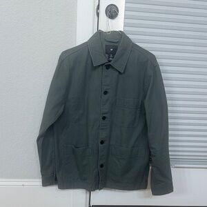 H&M Men's Olive Green Shirt Jacket
